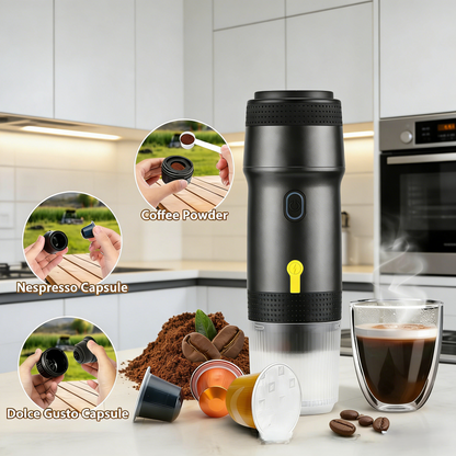Portable 3-in-1 Electric Espresso Maker