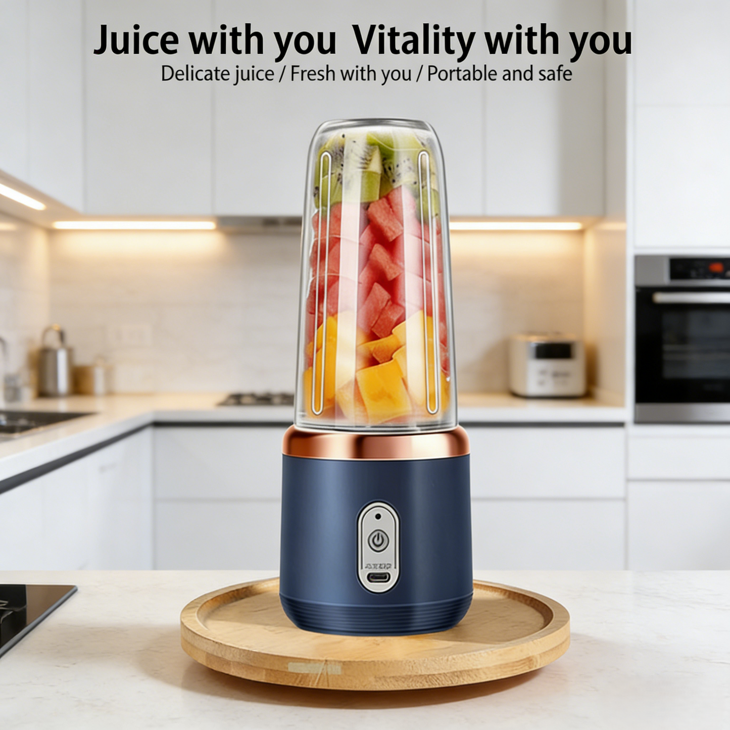 Portable Electric Personal Blender (One-Button Operation)