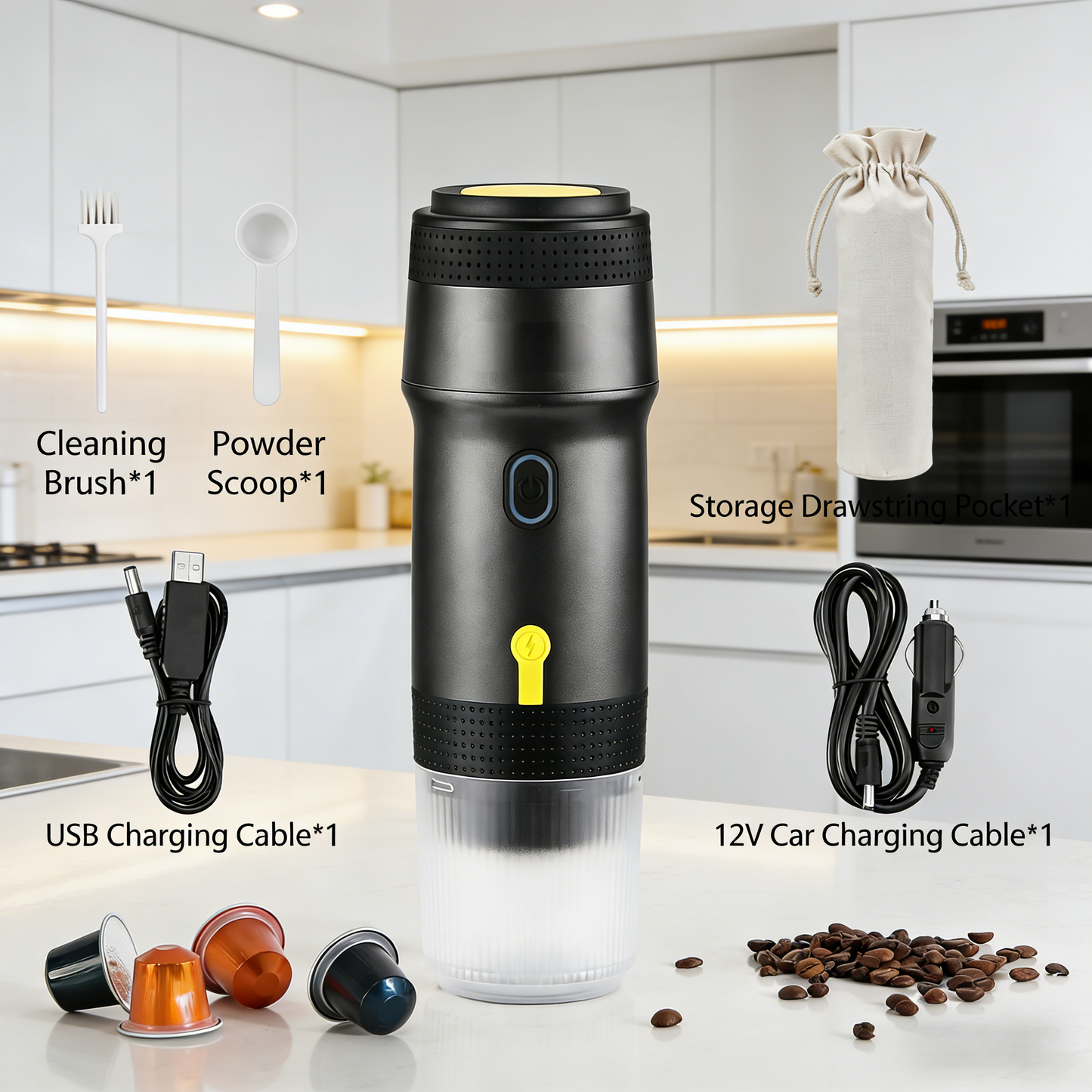 Portable 3-in-1 Electric Espresso Maker