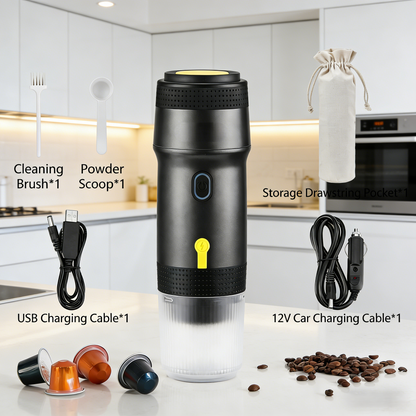 Portable 3-in-1 Electric Espresso Maker