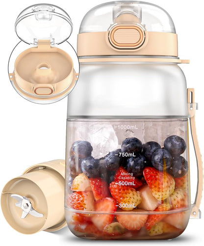 1000mL Portable Large-Capacity Electric Blender Bottle